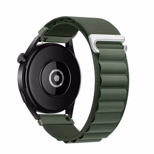 Strap for Samsung Galaxy Watch Forcell F-Design FS05 polyester fiber buckle 22 mm green