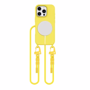 Tech-Protect MagNecklace MagSafe Ümbris with Lanyard jaoks iPhone 16 Pro Max - kollane