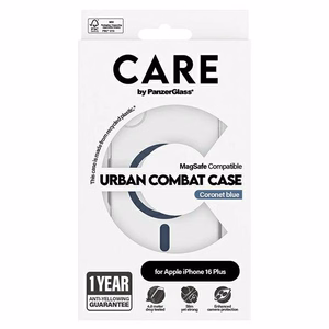 CARE by PanzerGlass Flagship Ümbris iPhone 16 Plus 6.7" sinine/sinine MagSafe 1367