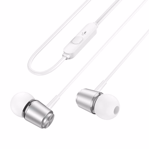 HOCO wire kõrvaklapid Jack 3,5 mm with microphone M108 hõbedane