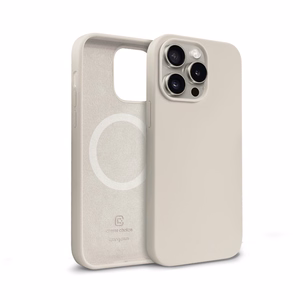 Crong Color Cover Magnetic MagSafe ümbris seadmele iPhone 15 Pro Max, kivibeež