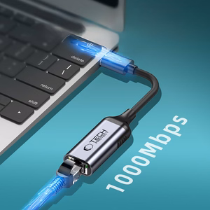 Tech-Protect UltraBoost USB-C to Ethernet RJ45 1000Mbps Adapter - must
