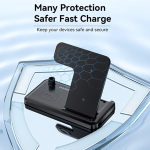 Беспроводное зарядное устройство Essager "JG 4in1" чёрный 15W (iPhone / Apple Watch / Airpods / Pencil)