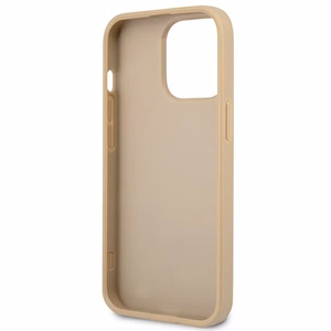 Guess GUHCP13LPSATLE iPhone 13 Pro / 13 6.1" beež/beež kõvakott SaffianoTriangle Logo