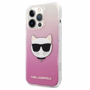 Karl Lagerfeld Choupette Head чехол для iPhone 13 Pro Max - розовый