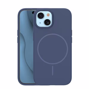 Silikoon Thin Mag ümbris for iPhone 14 6,1" tumesinine