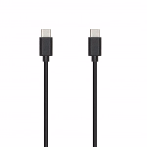 SEEK TOTI 20W Type-C PD сетевое быстрое зарядное устройство с кабелем Type-C – Type-C 1 м PVC 3A, черный