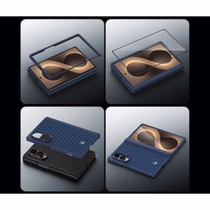 Benks Magnetic Armor Grid Pro Grand Combo ümbris Samsung Galaxy Z Fold 8 jaoks, sinine (C.K.FL.SA.BE.C060)
