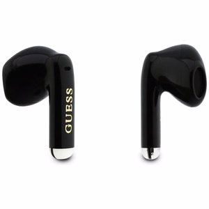 Juhtmevabad TWS-kõrvaklapid Guess Glossy Gold Line Classic, mustad