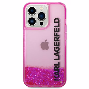 Karl Lagerfeld KLHCP14XLCKVF iPhone 14 Pro Max 6.7 "roosa / roosa hardcase Liquid Glitter Elong