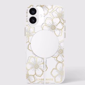 Case-Mate Floral Gems MagSafe ümbris seadmele iPhone 16 Plus, kuldne