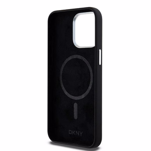 DKNY DKHMP15XSMCHLK iPhone 15 Pro Max6.7" must ümbris Liquid Silicone Small Metal Logo MagSafe
