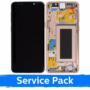 LCD Ekraan Ühildub Samsung G960 S9 Koos Frame / Sunrise Kuldne / (Service Pack)