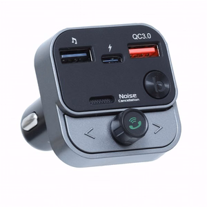 ART FM-transmitter bluetooth 5.0 + USB A QC3.0 + Typ C (kokku 30W) FM-84B must