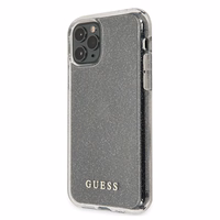 Guess GUHCN65PCGLSI iPhone 11 Pro Max hõbedane/hõbedane kõva ümbris Glitter