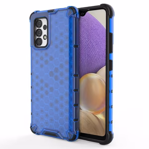 Samsung Galaxy A03s (166.5) sinisele Samsung Galaxy A03s (166.5) Honeycomb ümbris soomustatud kate geelraamiga