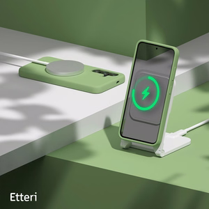 Etteri Silicone ümbris jaoks Samsung Galaxy S24 light roheline