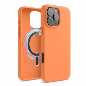 Telefoni ümbris „TM MagSafe Silicone“ iPhone 12 (iPhone 12 Pro) jaoks / Peach /