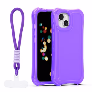 Safepop чехол с ремешком для iPhone 15 6,1" фиолетовый
