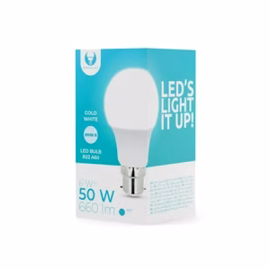 Forever Light LED-pirn B22 A60 6W 230V 6000K 660lm