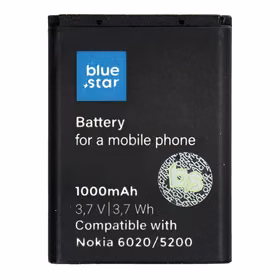Aku jaoks Nokia 6020 / 5200 / 5300 / 3220 / 5140 1000 mAh Sinine Star Premium