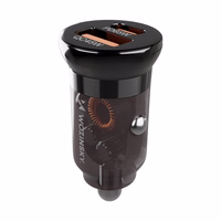 Wozinsky 65W Car Laadija USB-C PD 65W / USB-A 45W QC 3.0 - must