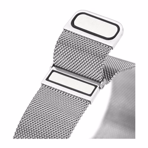 DUX DUCIS strap MILANESE stainless steel magnetic 47 mm silver