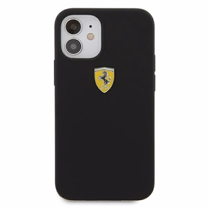 Ferrari FESSIHCP12SBK iPhone 12 mini 5.4" чёрный/чёрный жёсткий чехол On Track Silicone