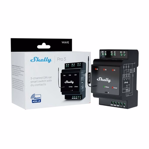 Shelly Qubino Wave Pro 3 3-channel Din Z-wave Bus Relay