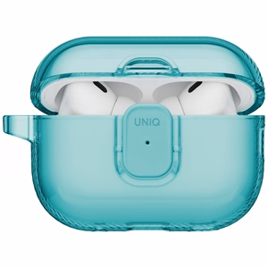 Uniq Glase Pro Ümbris jaoks AirPods Pro 3 Lock Ümbris - Läbipaistev sinine