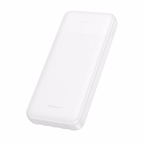 Akupank Hoco 10000 mAh 2A nelja sisseehitatud kaabliga USB A + USB C + Lightning + Micro USB J163 valge