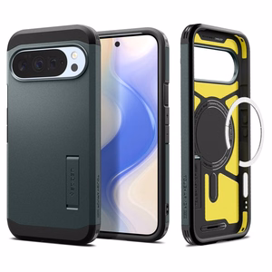 Spigen Tough Armor Mag MagSafe Чехол для Google Pixel 10 Pro XL - зелёный