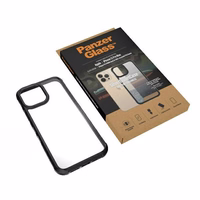 PanzerGlass ClearCase antibacterial Military Grade certified ümbris jaoks iPhone 13 Pro Max - läbipaistev roosa