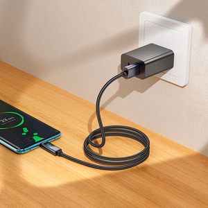 Кабель USB A to USB C Hoco 5A с дисплеем 1 м X112 чёрный