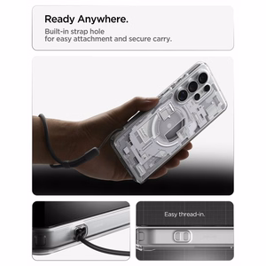 Spigen Ultra Hybrid Mag MagSafe Ümbris for Samsung Galaxy S26 Ultra Zero One - Clear and valge