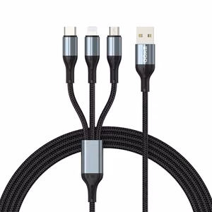 BWOO 3-in-1 Cable USB - USB-C, Lightning, Micro USB 1m 3A X274 must