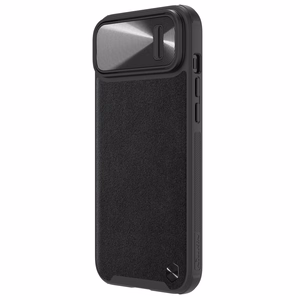 Nillkin CamShield Leather S Case iPhone 14 ümbris koos kaamerakattega must