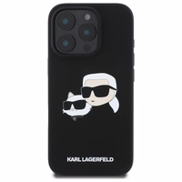 Karl Lagerfeld Silicone Ümbris Heads Print MagSafe jaoks iPhone 16 Pro - Must