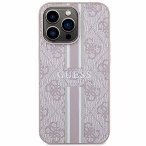 Guess GUHMP13LP4RPSP iPhone 13 Pro / 13 6.1" розовый/розовый hardcase 4G Printed Stripes MagSafe