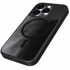 STM Relax Sand MagSafe ümbris seadmele iPhone 15 Pro Max, must ja hall