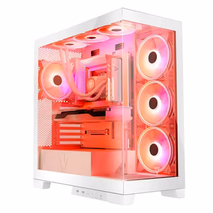 Modecom Volcano SPACE APEX ARGB MIDI Midi Tower valge arvutikorpus
