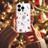 TEL PROTECT Christmas Clear Ümbris jaoks Iphone 16 Plus Design 3