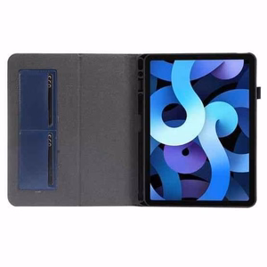 Кожаный чехол-книжка Samsung X210/X215/X216 Tab A9 Plus 11.0 тёмно-синий