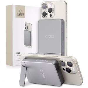 Powerbank Tech-Protect PB14 LifeMag MagSafe 10000 mAh - gray