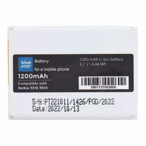 Aku jaoks Nokia 3310 / 3510 1200 mAh Sinine Star
