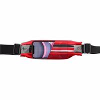 ART sport belt koos ümbris and light APS-01R punane