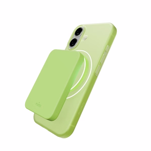 Puro Daylight Magsafe Compatible Silicone Ümbris jaoks iPhone 17 - Translucent Roheline