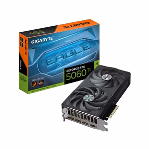 GIGABYTE GeForce RTX 5060 Ti EAGLE OC 8G Videokaart - 8GB GDDR7, 128bit, PCI-E 5.0, 2617MHz Core Clock, 3 x DisplayPort, 1 x HDMI, GV-N506TEAGLE OC-8GD