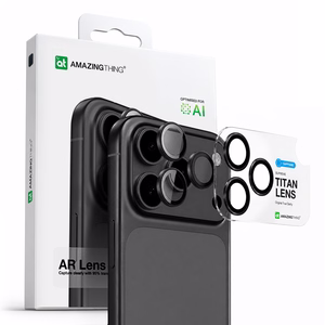 AmazingThing Sapphire Camera Glass for iPhone 17 Pro / Pro Max - with Gray Frame