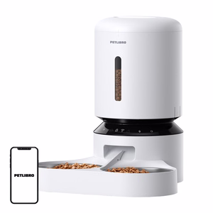 Petlibro Granary toidudosaator topeltkausiga, Wifi, 5L (valge)
